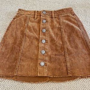Aeropostale tan corduroy skirt 000
